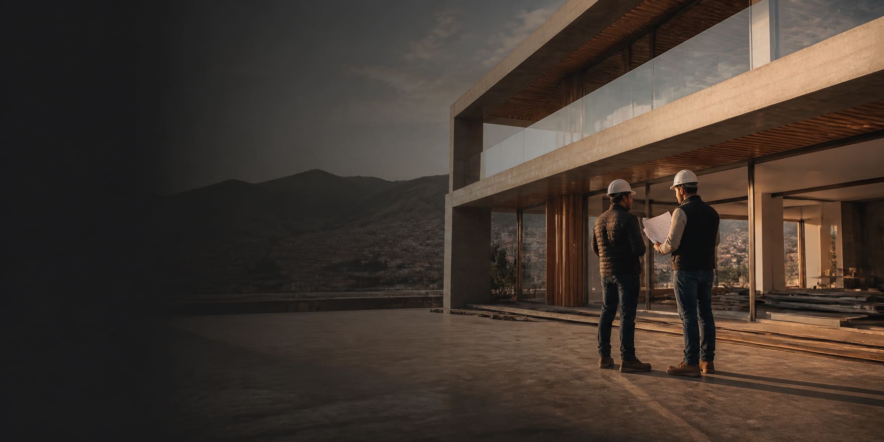 Escena de construcción e ingeniería de Grupo Solfar en Cusco